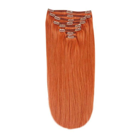 Flaming Ginger (#350) Full Head Set Hair Extensions: full hair extension