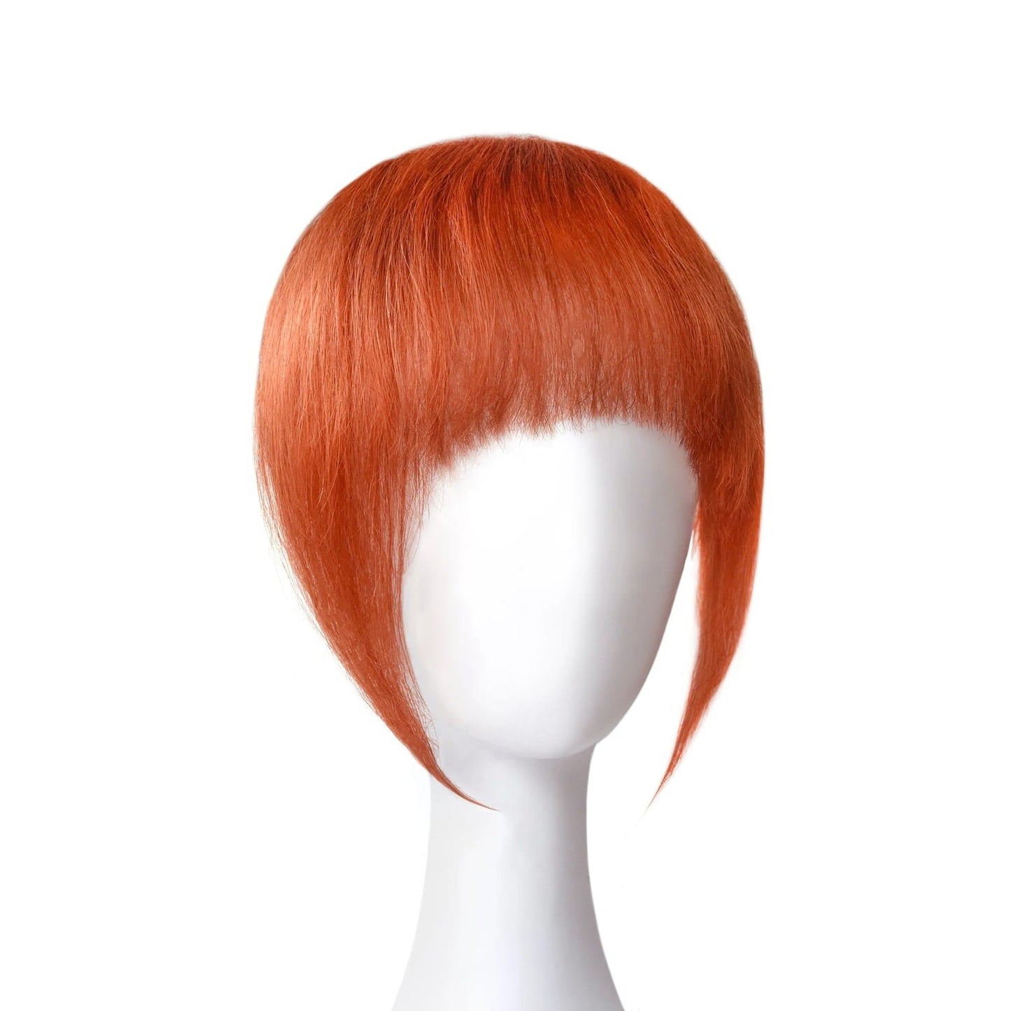 Flaming Ginger (#350) Fringe Hair Extensions: full hair extensions in a professional styling doll