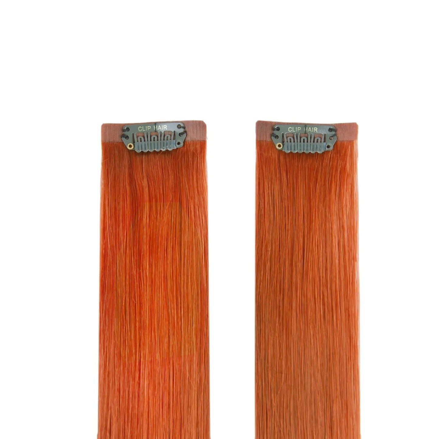 Flaming Ginger (#350) Halo Hair Extensions: extension and side pieces