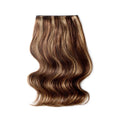 Double Wefted Full Head Clip in Human Hair Extensions - Chocolate Honey (#4/27)