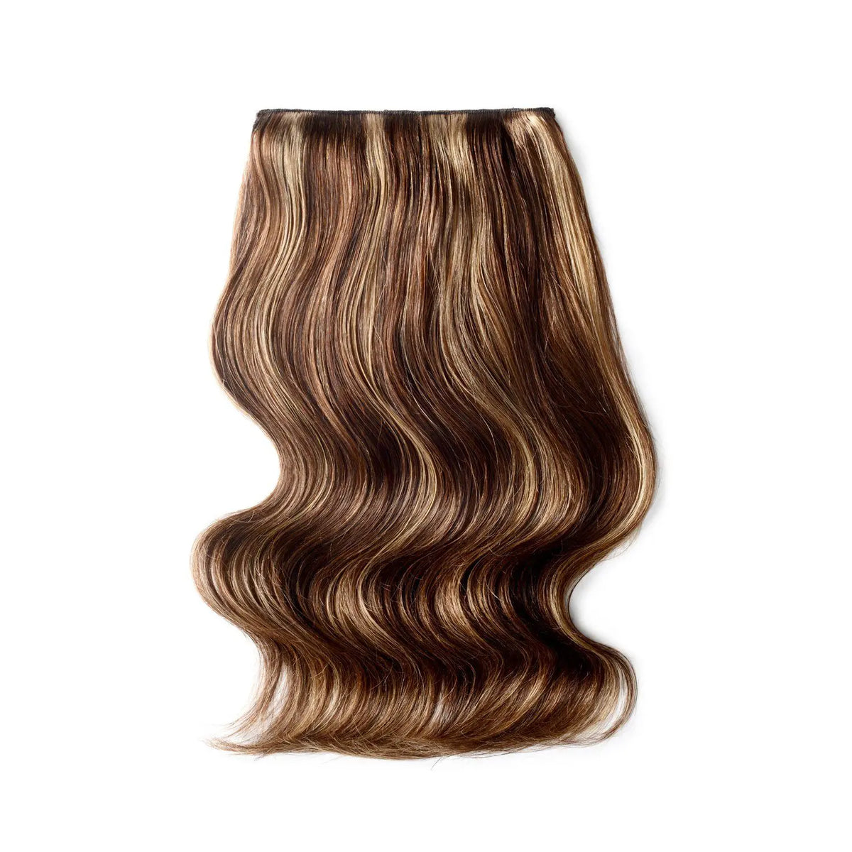 Extensions de cheveux humains à clips double trame - Miel chocolat (#4/27)