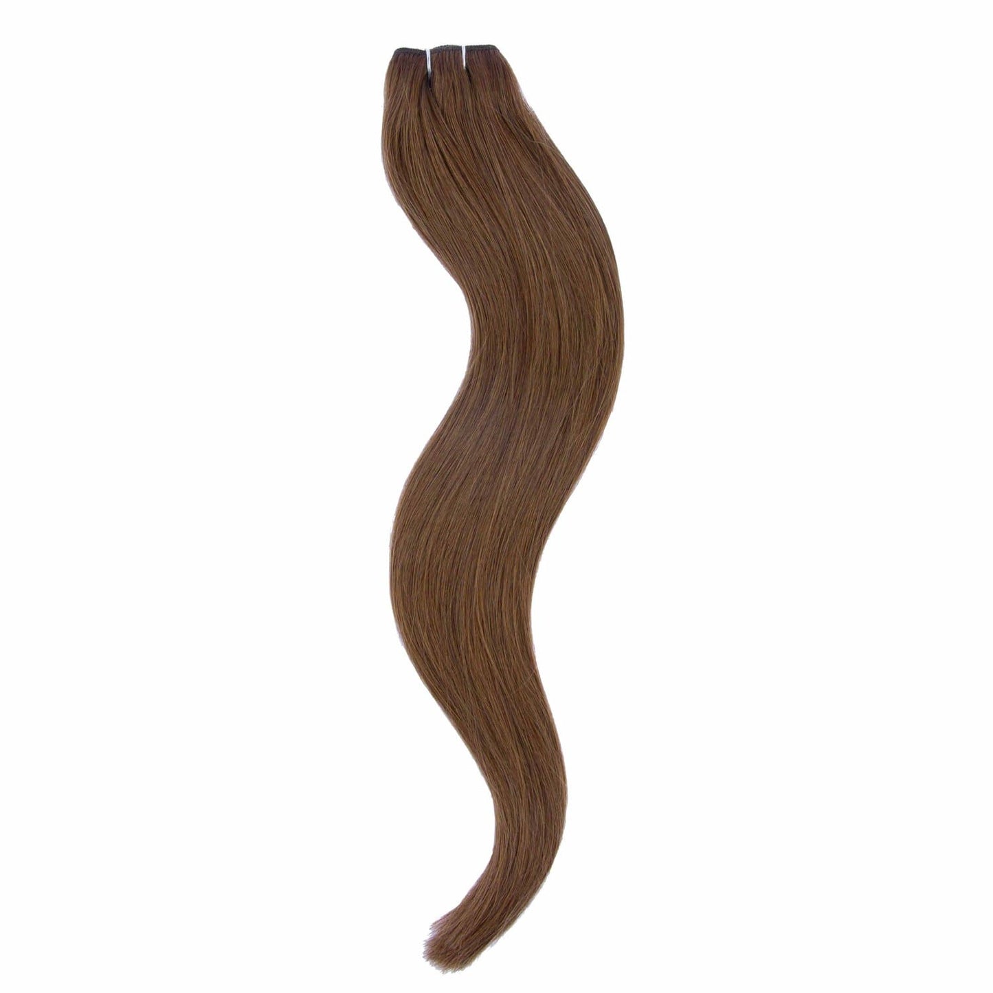 Light/Chestnut Brown (#6) One Piece Clip In Hair Extensions (Top-Up) - Full hair extension