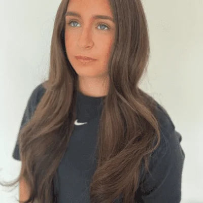 light/chestnut brown remy royale nano ring hair extension