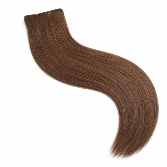 Remy Royale Tape Weft Hair Extensions - Light Brown (#6)