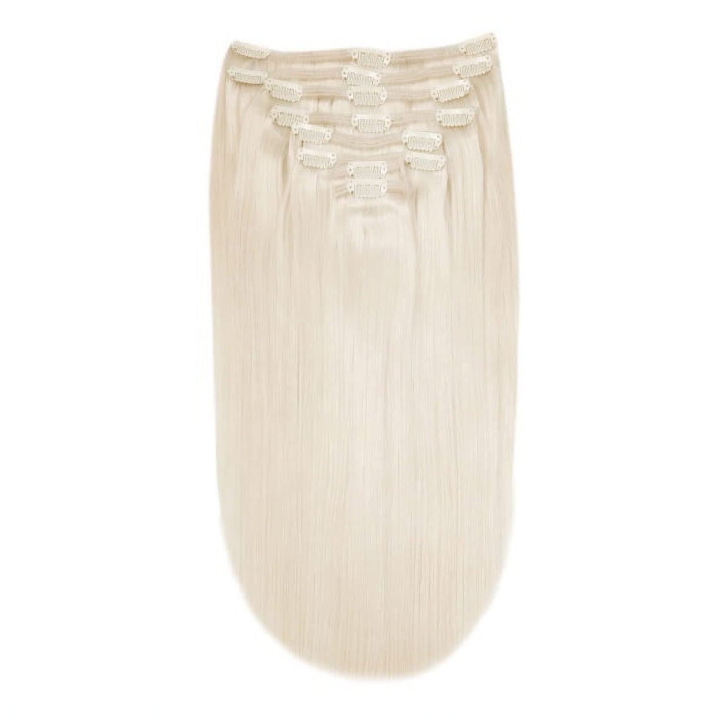 Lightest Blonde (#60) Full Head Set Hair Extension: Full extension