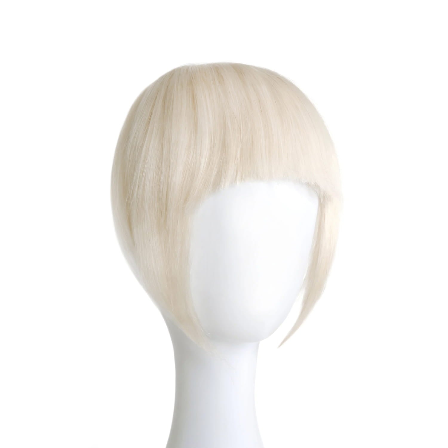 Lightest Blonde (#60) Fringe Hair Extension: Extension in a doll