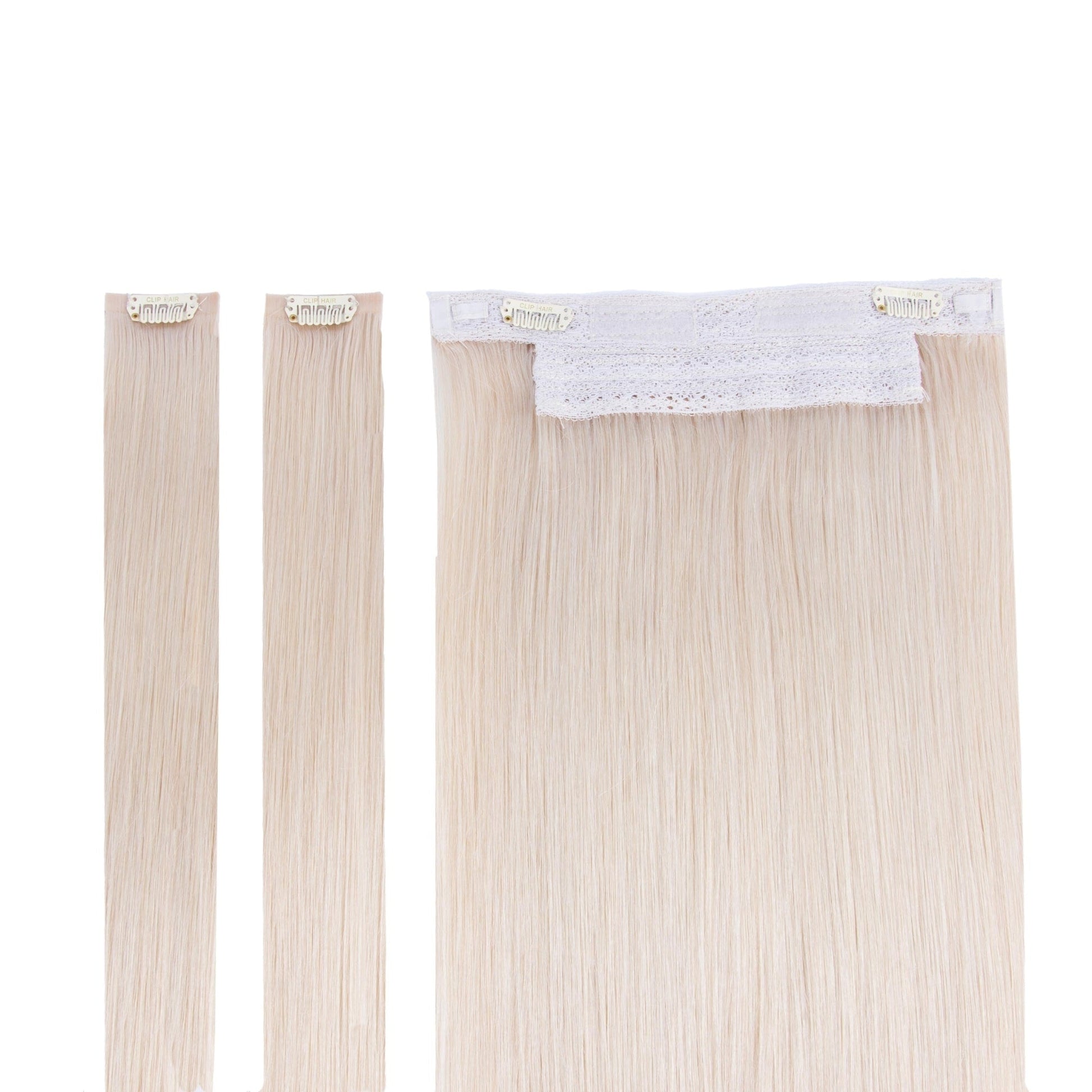 Lightest Blonde (#60) Halo Hair Extensions Full Content