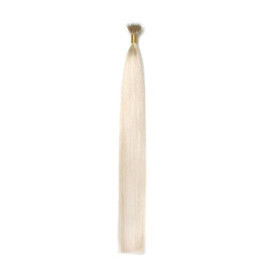 Lightest Blonde (#60) Remy Royale Nano Ring hair Extensions: Full extension