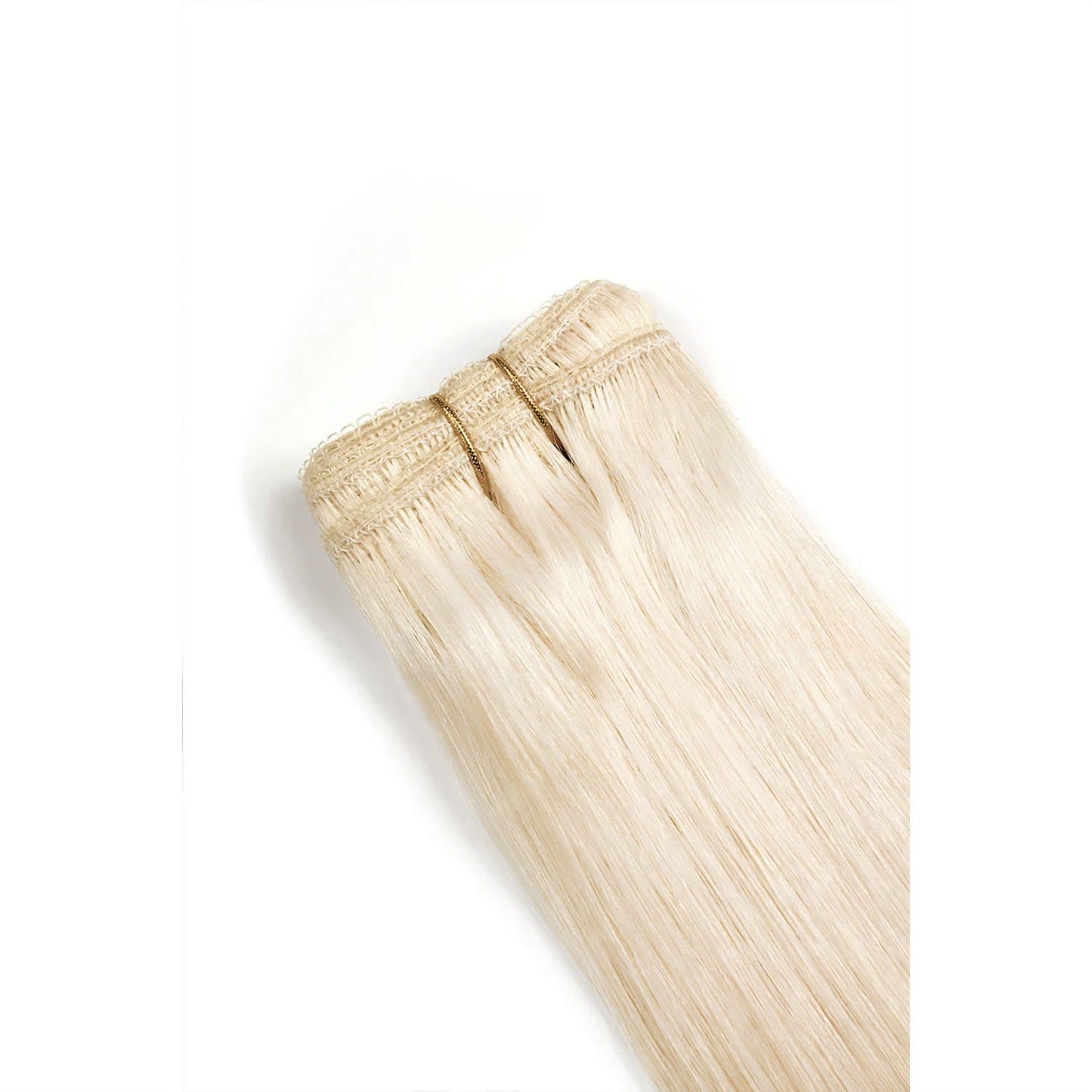 Lightest Blonde (#60) Remy Royale Hair Weft: Extension attachment method