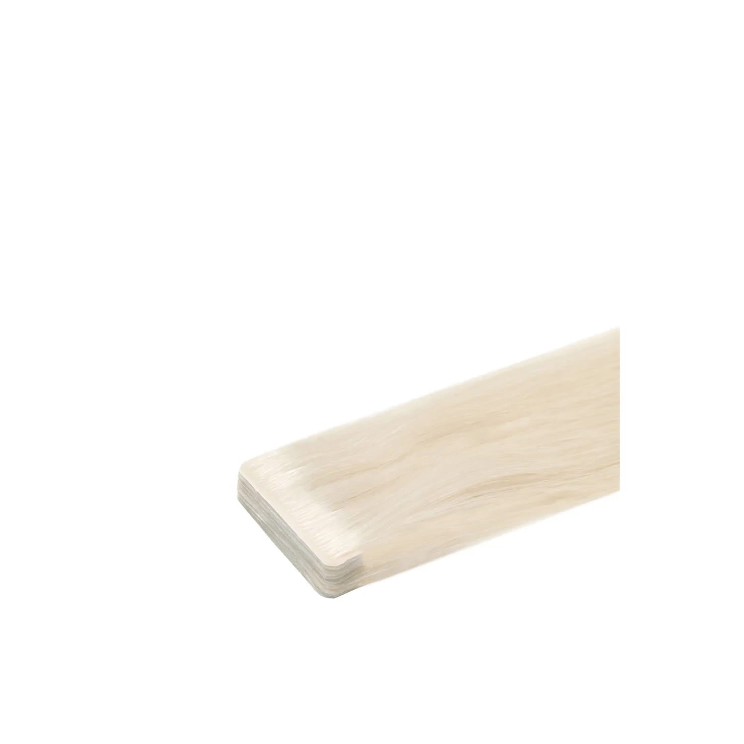 Lightest Blonde (#60) Remy Royale Invisible Tape In:  Extension close up