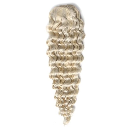 Extensions de cheveux humains bouclés à clips Remy pleine tête - #60/SS