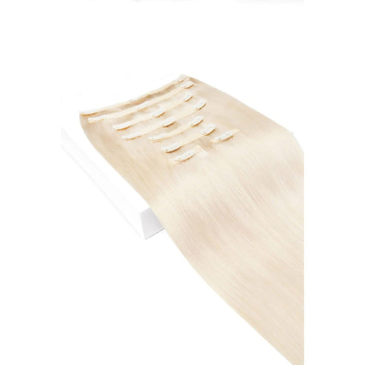 Lightest Blonde (#60) Ultra Volume Hair Extensions: Extension and box