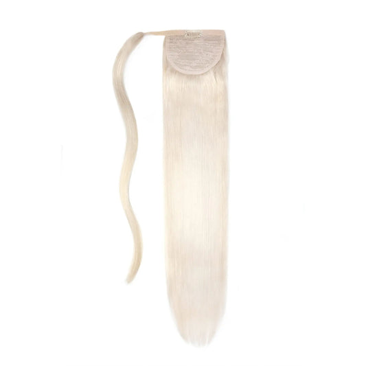 Lightest Blonde (#60) Straight Up Wrap Around Ponytail
