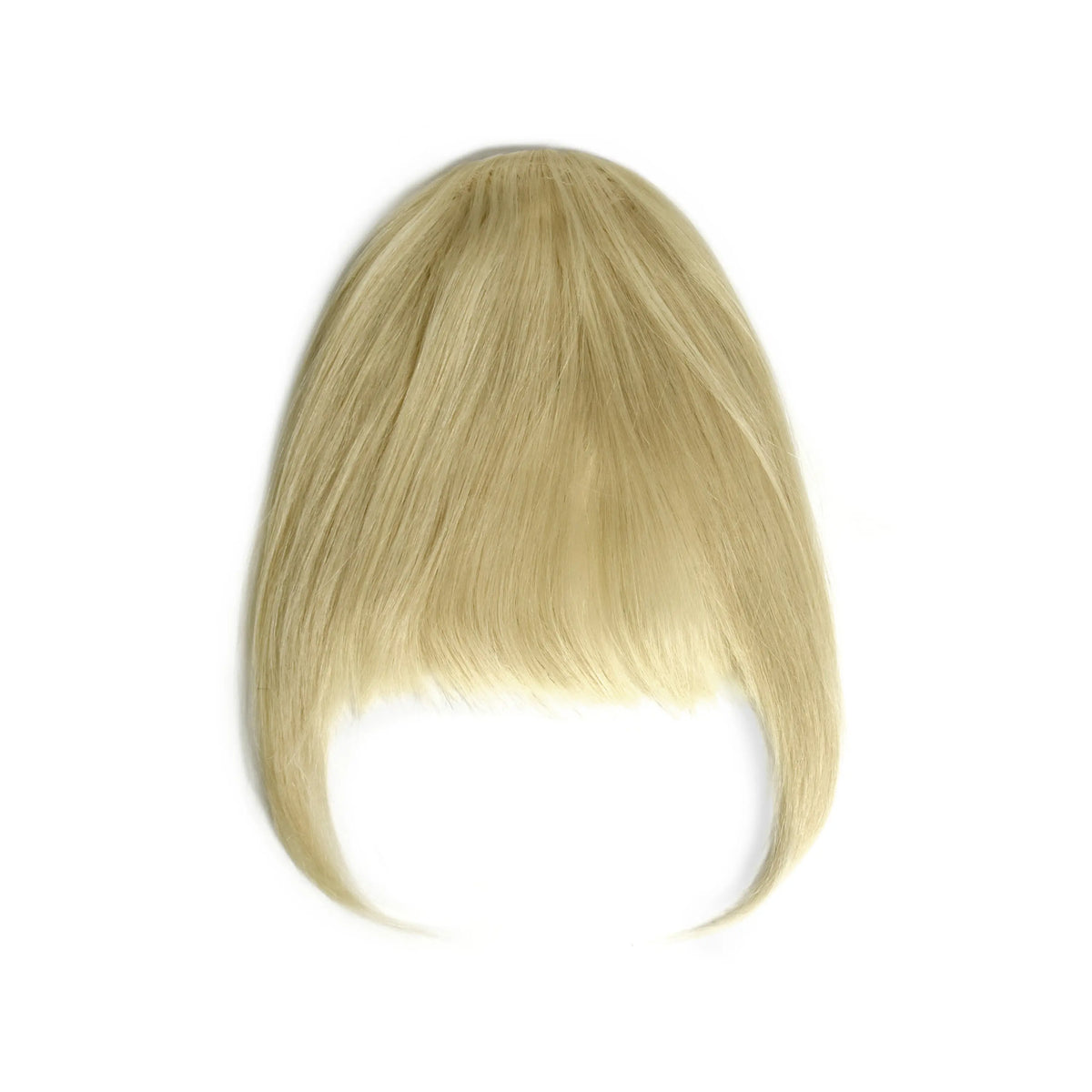 Clip in /on Remy Human Hair Fringe / Bangs - Bleach Blonde (#613)