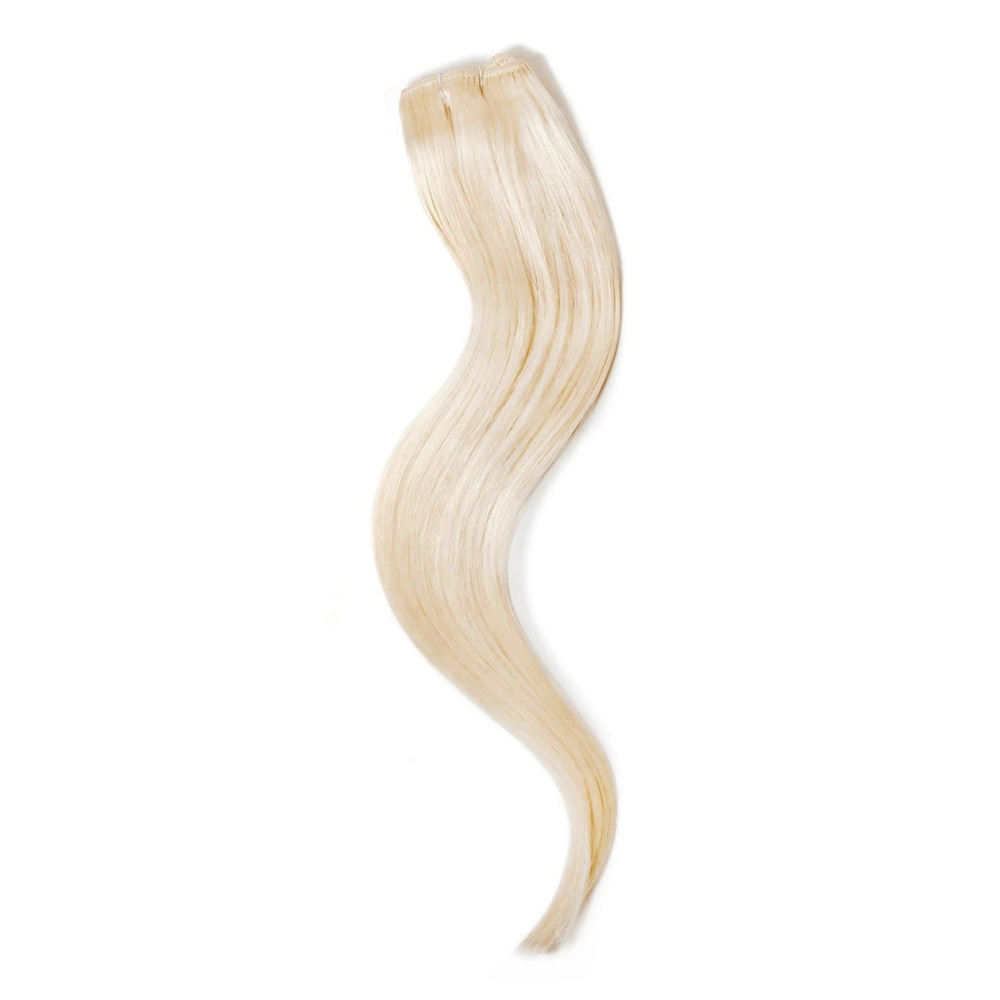 Bleach Blonde (#613) One Piece Top-up Hair Extensions: full extension