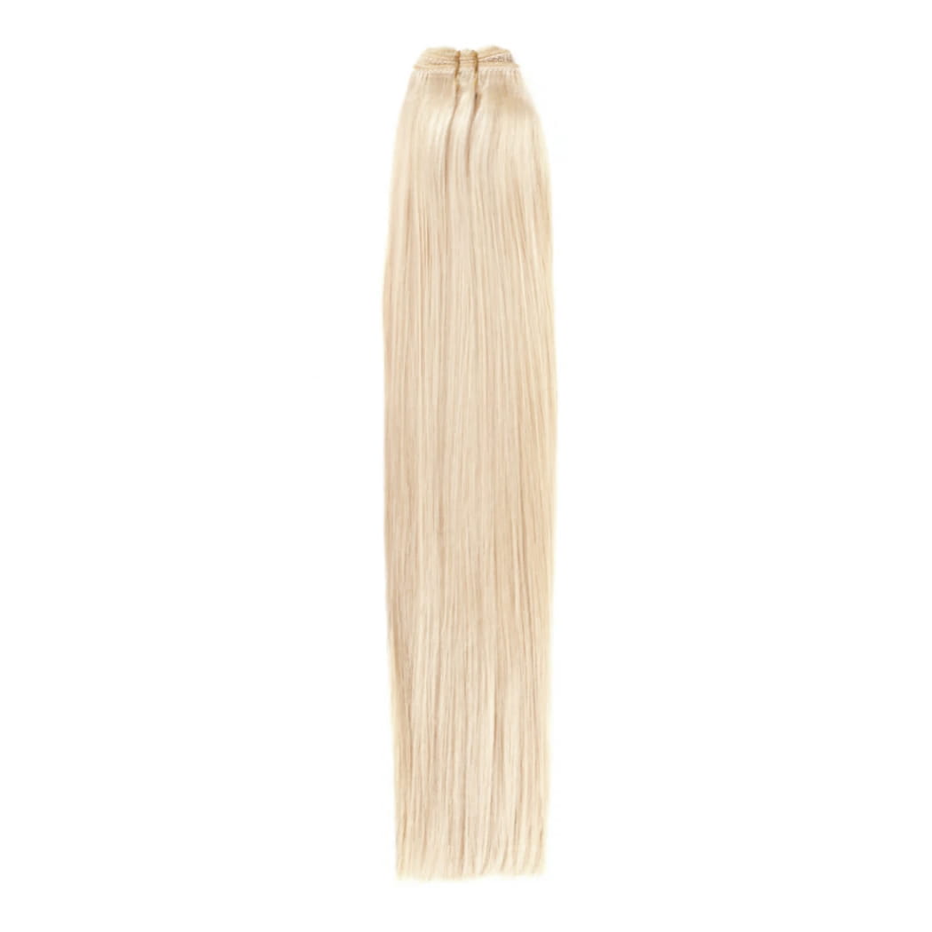 Bleach Blonde (#613) Remy Royale Hair Weft Extension: full extension