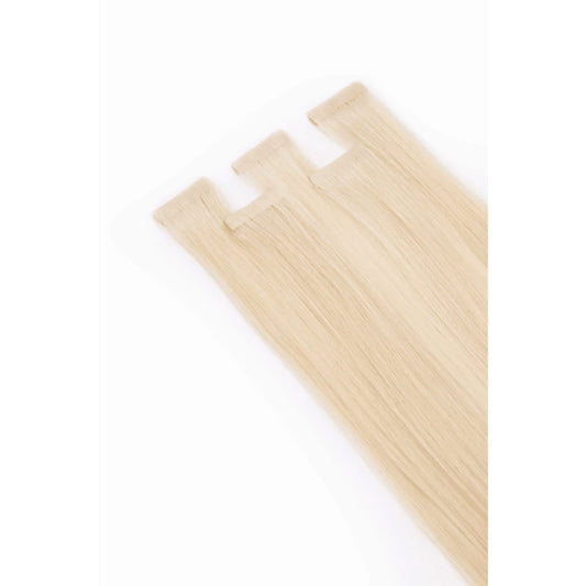 Bleach Blonde (#613) Remy Royale Invisible Tape In Hair Extension: attachment method