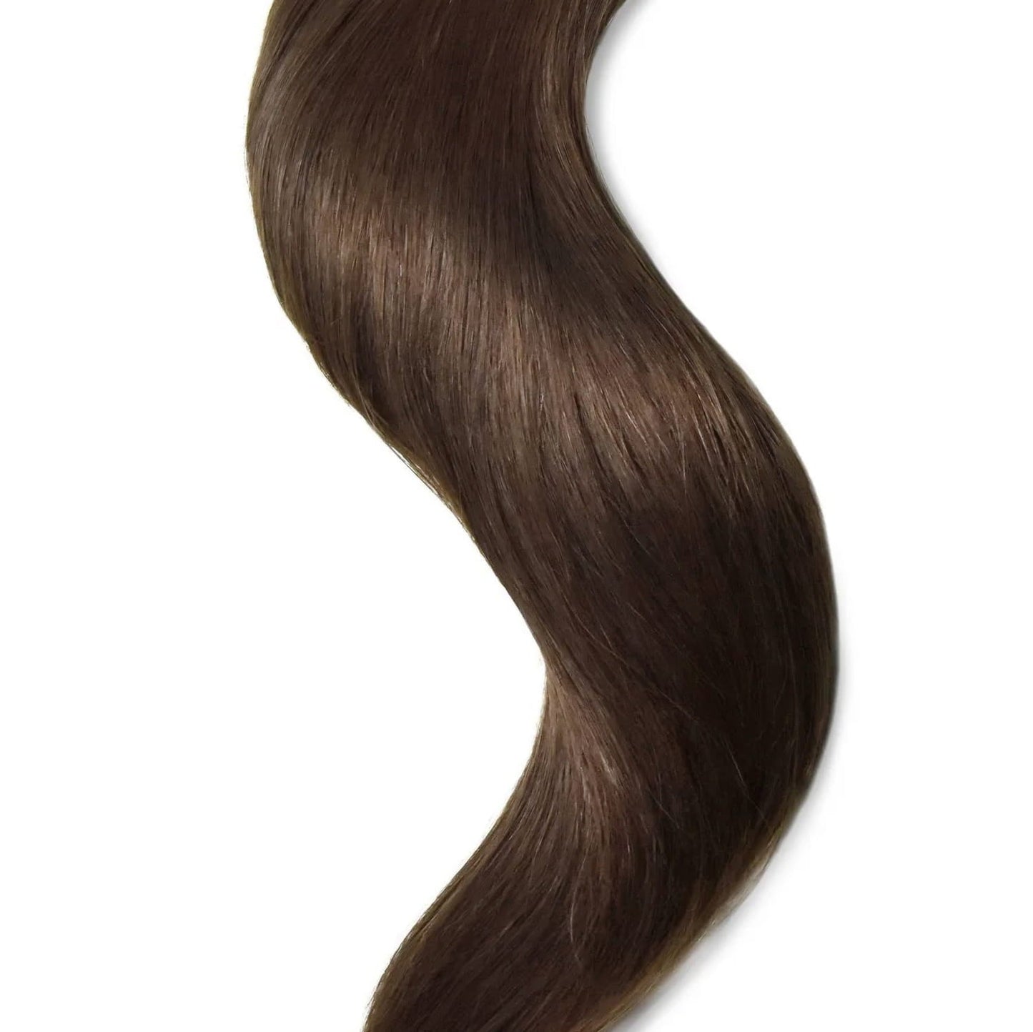 Mousey Brown (#6B) Tape In Hair Extensions: extension close up