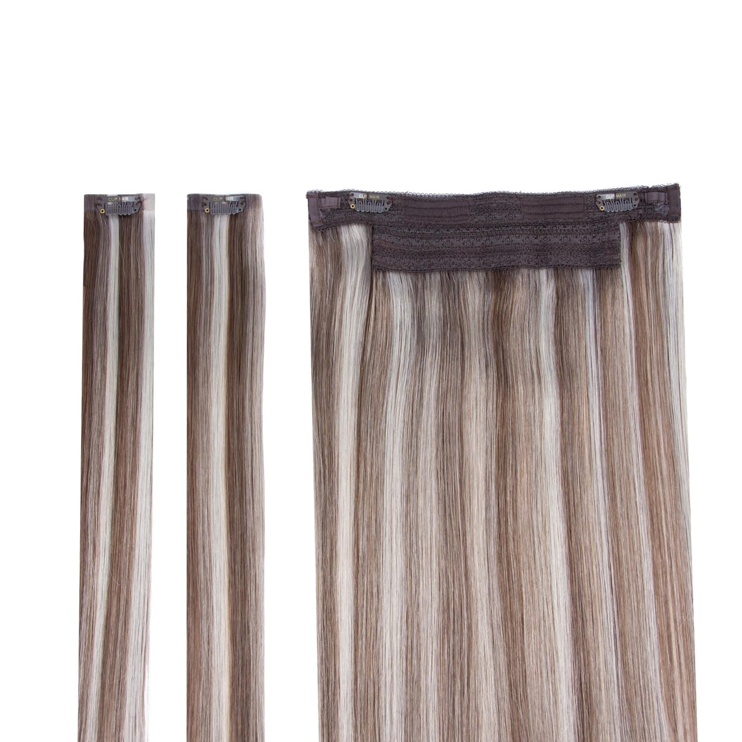 Oak Brondie Halo Hair Extensions Full Content