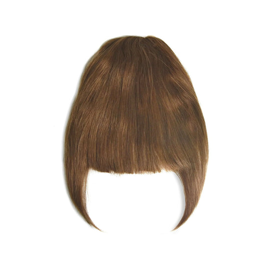 Fringe Hair Extension Medium Ash Brown (#8): Full extension