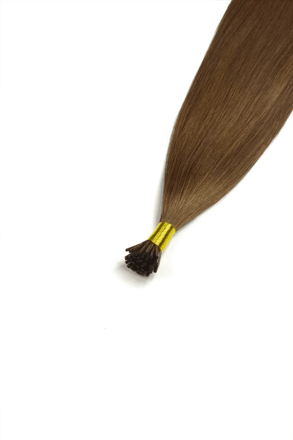 medium ash brown #8 remy royale i-tip hair extension