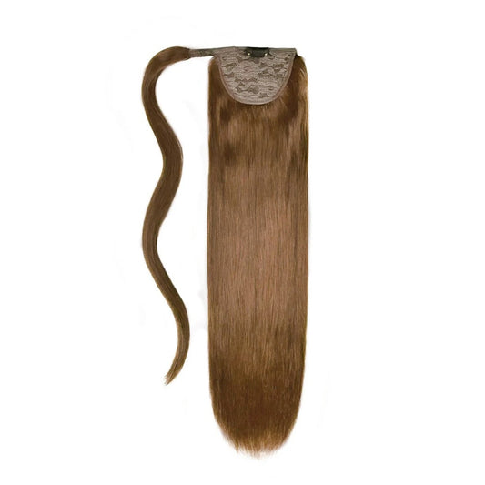 Wrap Around Ponytail Medium Ash Brown (#8): Full extension