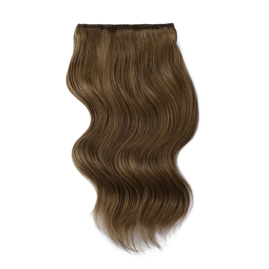 Kaksinkertainen WEfted Full Head Remy -pidike ihmisen hiuspidennyksiin - Ash Brown (#9)
