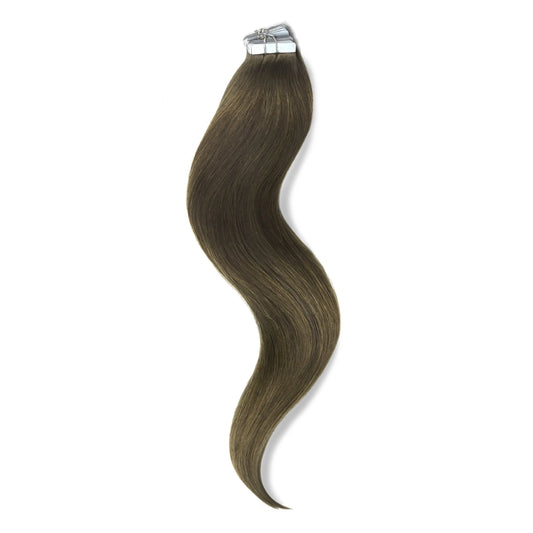 Tape in Remy Human Hair Extensions - Ash Brown (#9)