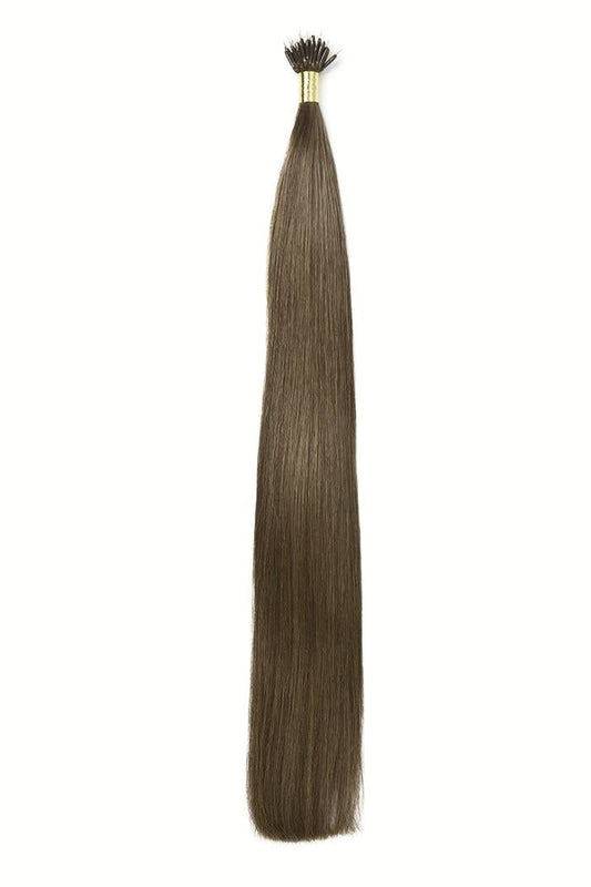 Nano Ring Hair Extensions Double Drawn - Ash Brown (#9)