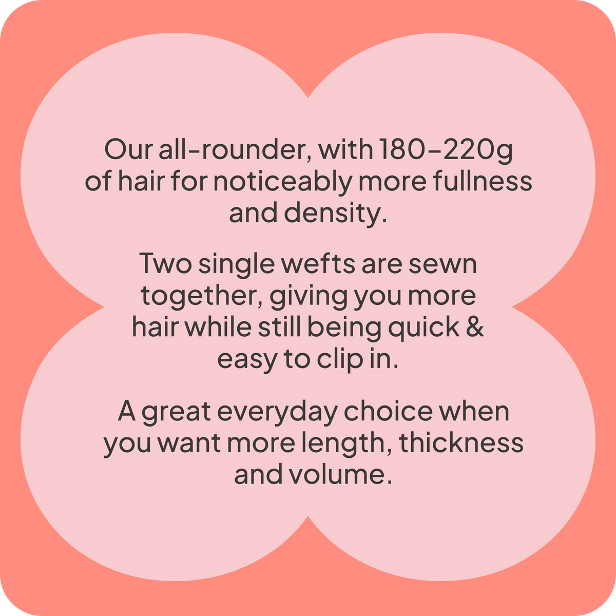 Double wefted full head infographic