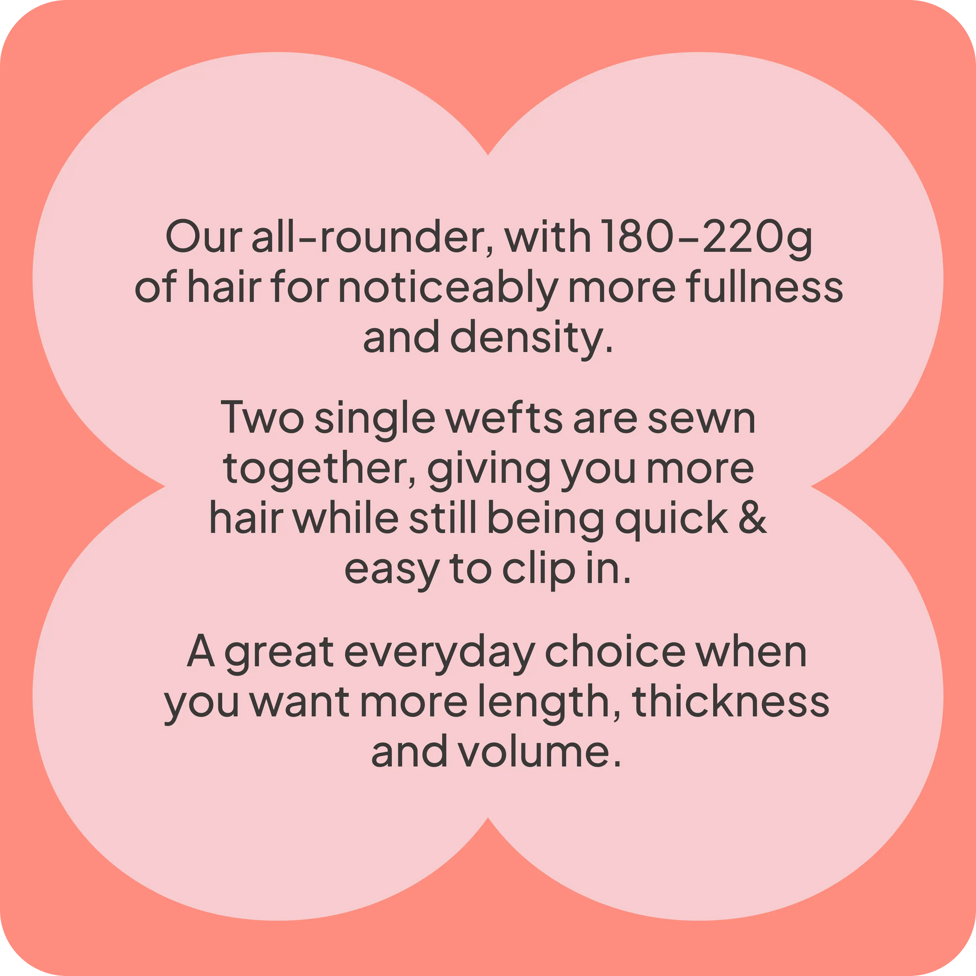 Double wefted full head infographic
