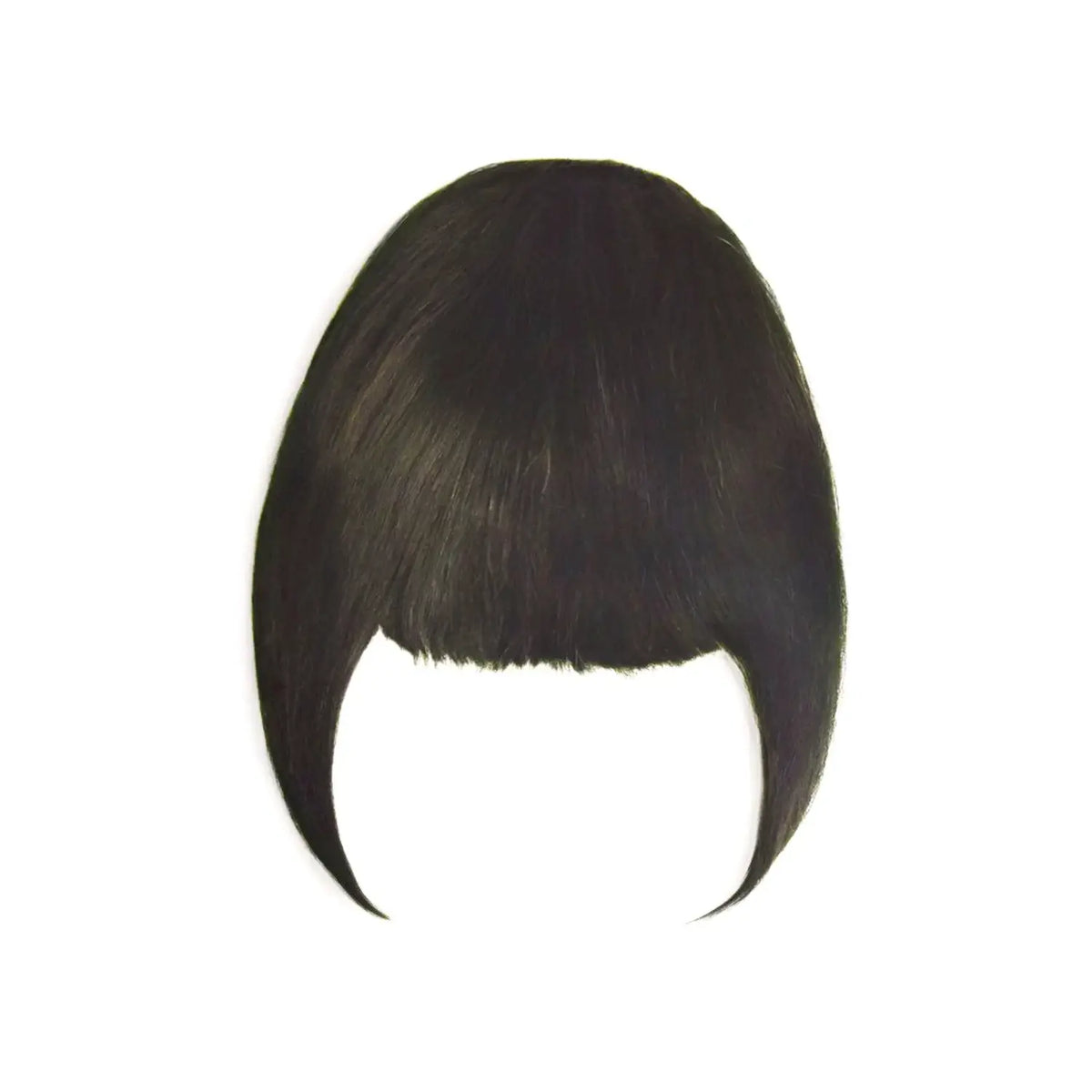 Clip in /on Remy Human Hair Fringe / Bangs - Dark Brown (#3)