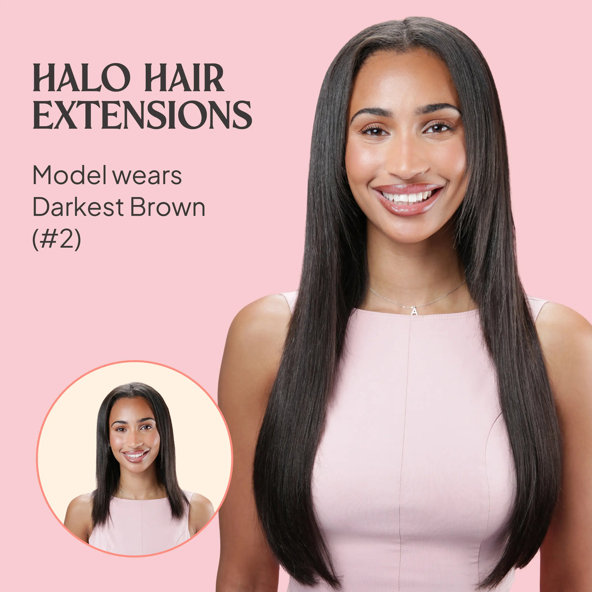 Bleach Blonde (#613) Halo Hair Extensions before and after
