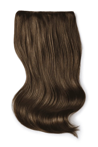 Medium Brown Wefted Full Head Hair Extensions | Cliphair US display picture 2