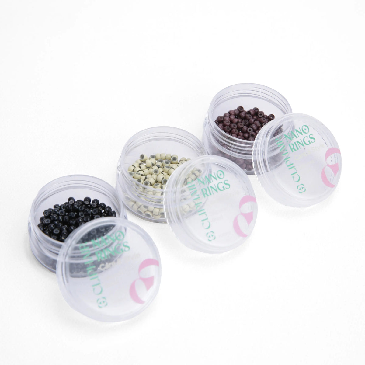 Silicone Lined Nano Rings/Beads - 200 Pack