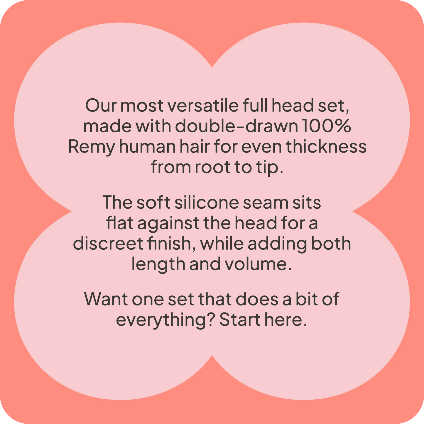 Remy Royale Seamless Clip ins infographic