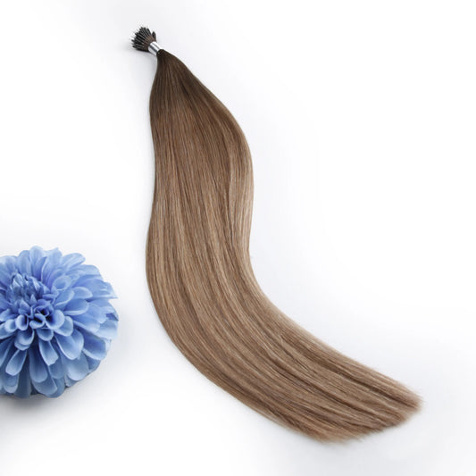 Soft Bronze Balayage Nano Ring Hair Extensions