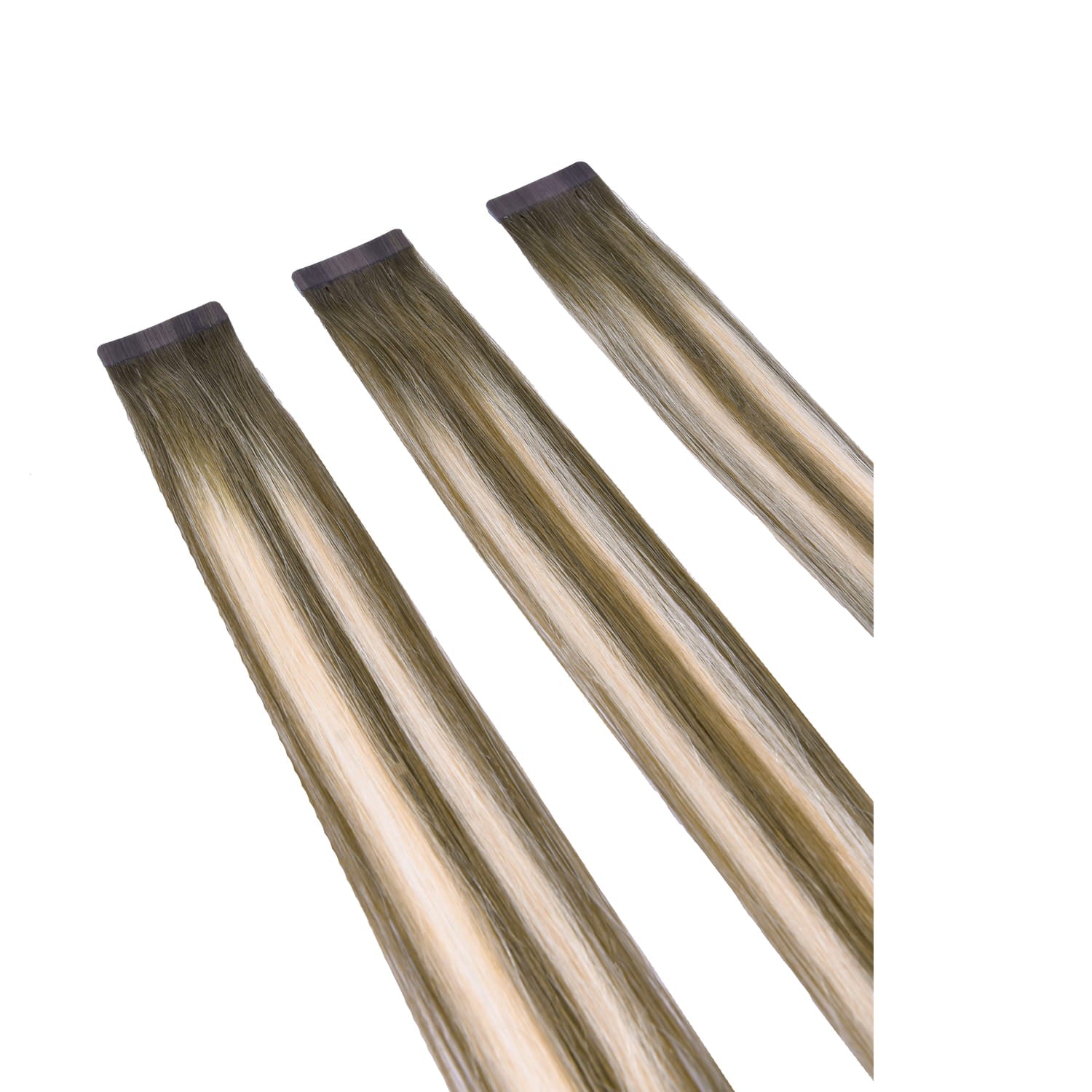 Ash Bronde Balayage Remy Royale Tape In Hair Extensions: extension attachment method