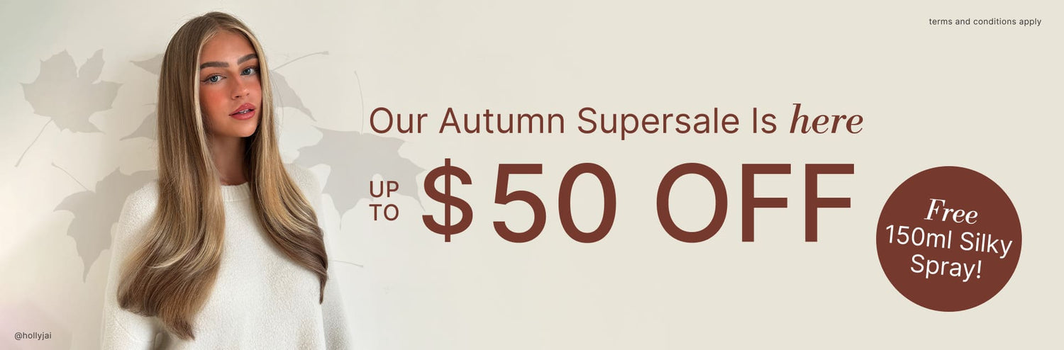autumn supersale is here - up to $50 off banner