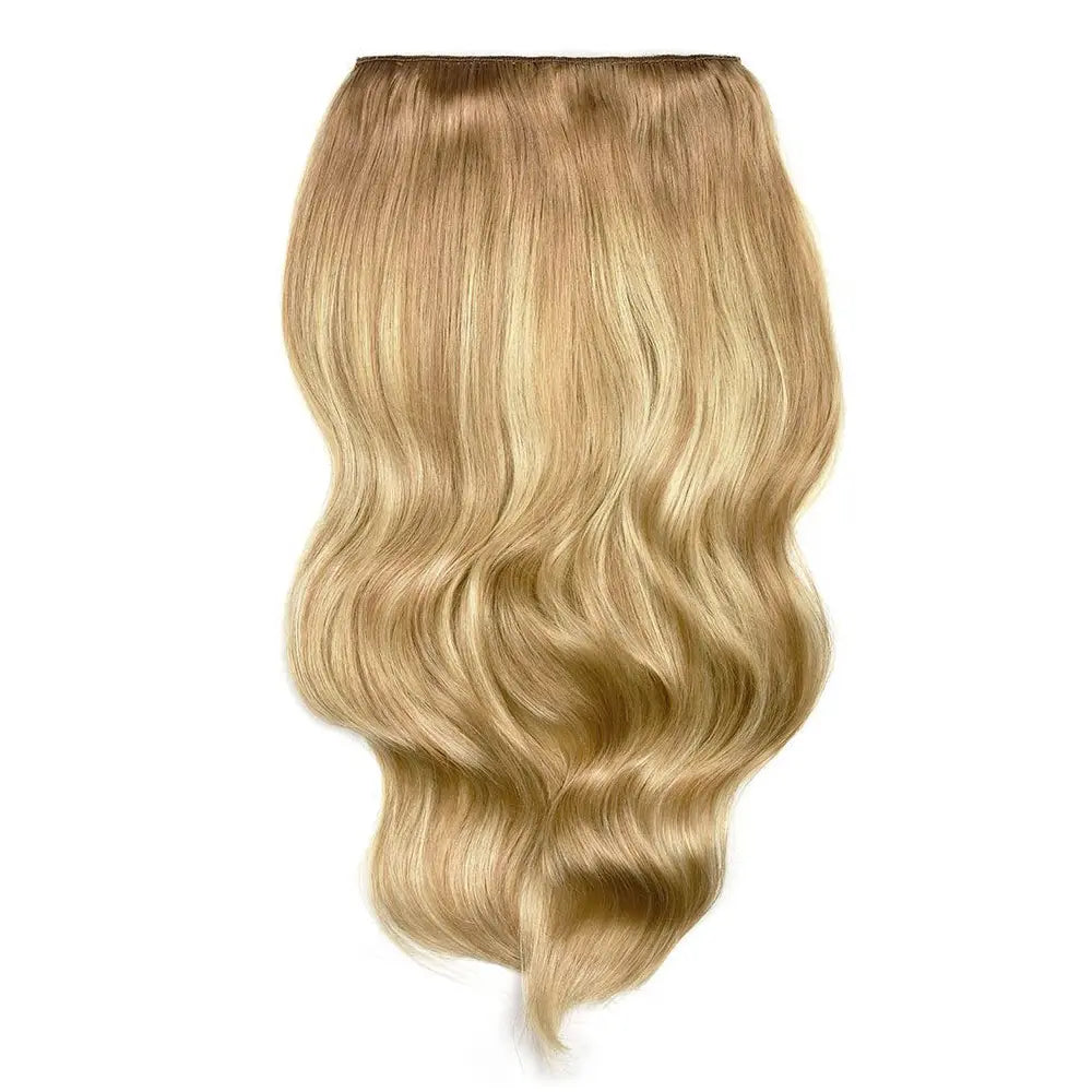Extensions de cheveux à clips double trame pleine tête - Balayage Blondey Biscuit