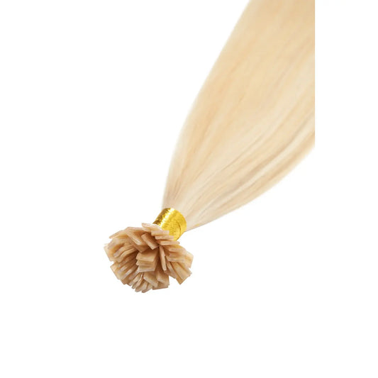 Extensions de cheveux à pointe plate Barbie Blonde (#16/60) Remy Royale