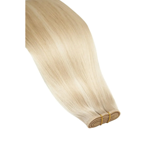 Barbie Blonde (#16/60) Extensions de cheveux à trame plate Remy Royale