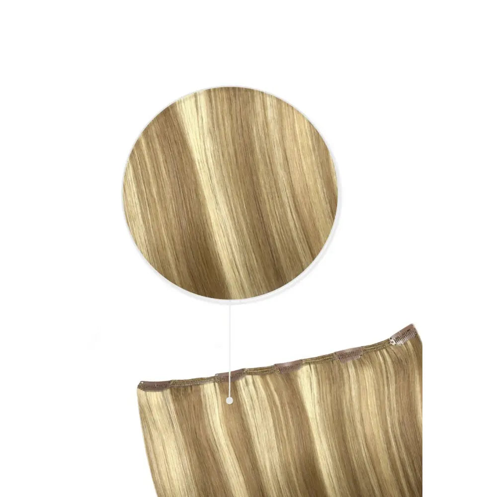 Extensions de cheveux humains à clips Remy One Piece Top-up - Biscuit Blondey Balayage