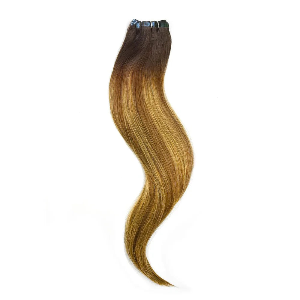 Tape in Balayage Hair Extensions - Chestnut Honey Balayage