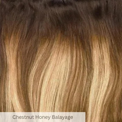 Kastanjahunaja balayage shade snippet