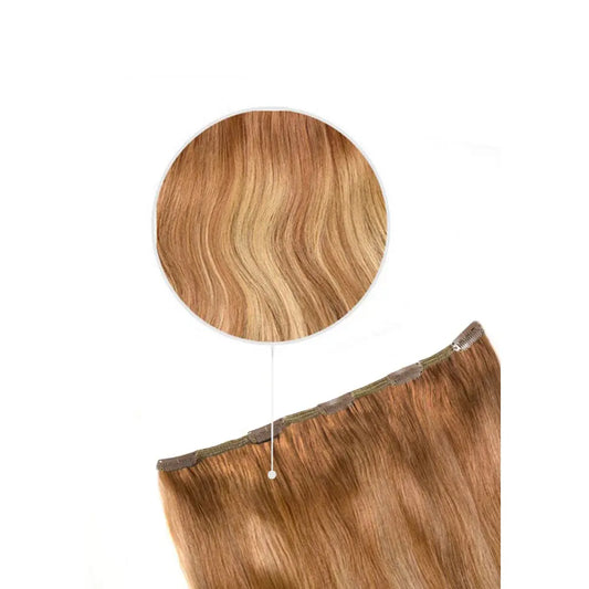 Cinnamon Swirl Balayage One Piece Clip In Hair Extensions (Top-Up)