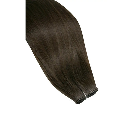 Dark Brown (#3) Remy Royale Flat Weft Hair Extensions