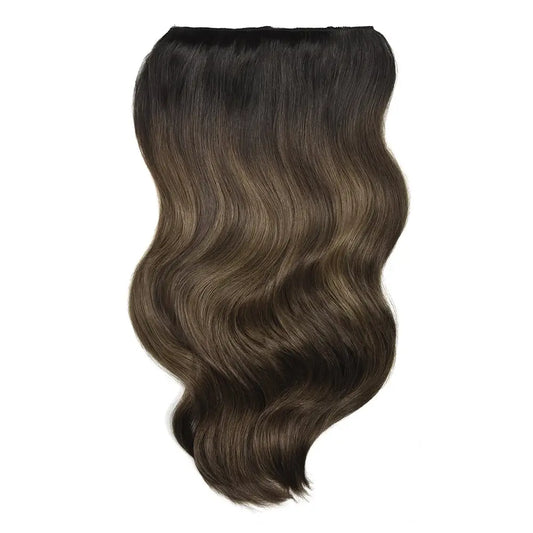 Extensions de cheveux à clips double trame - Balayage Espresso Melt