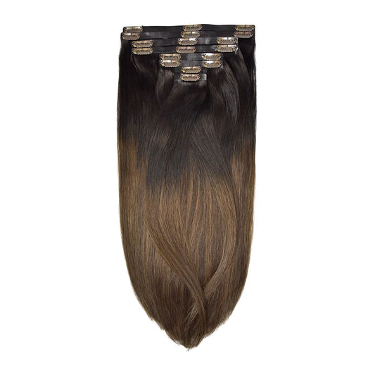 Remy Royale Seamless Clip ins - Balayage Espresso Melt