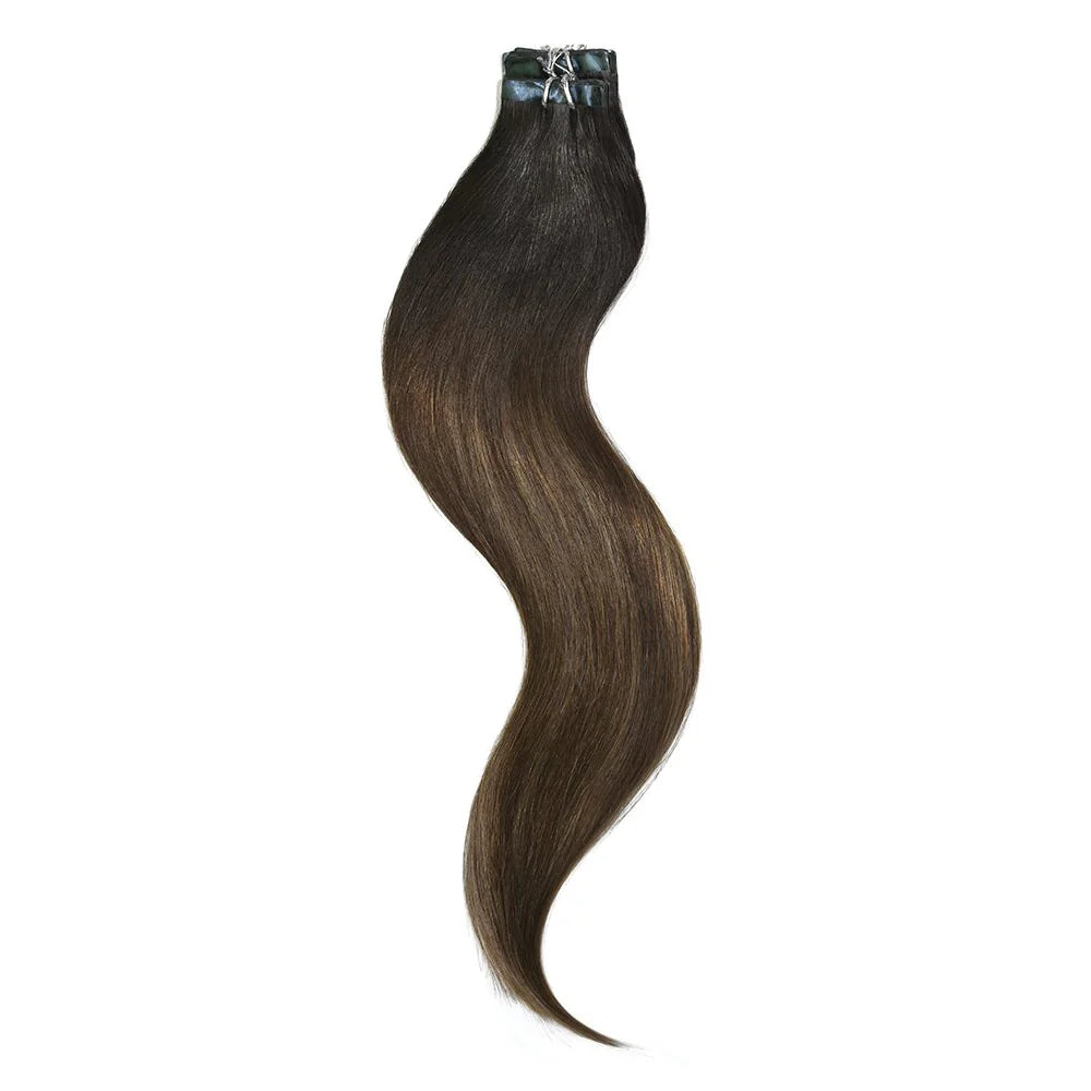 Tape in Balayage Hair Extensions - Espresso Melt Balayage